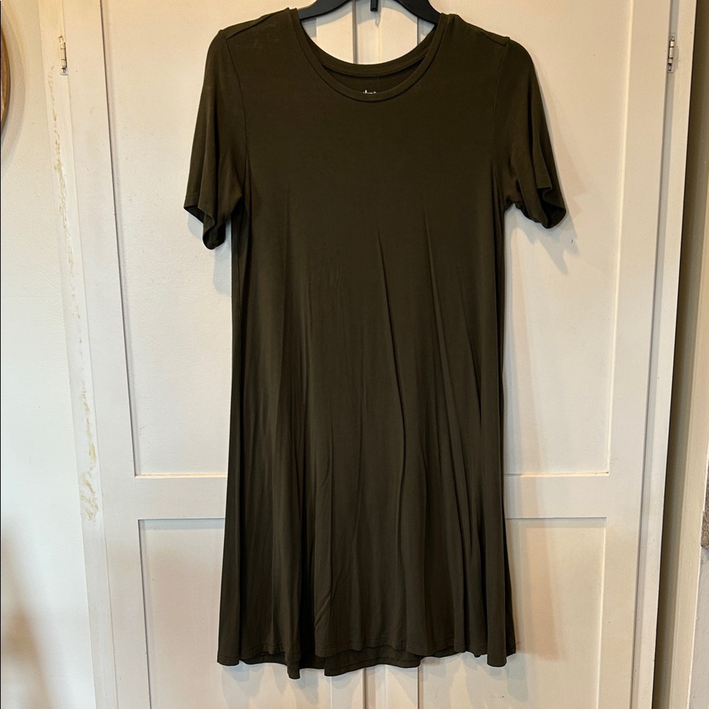 Free with any purchase! Dark Green T-shirt Dress